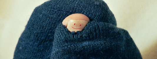Blauwe teennagel
